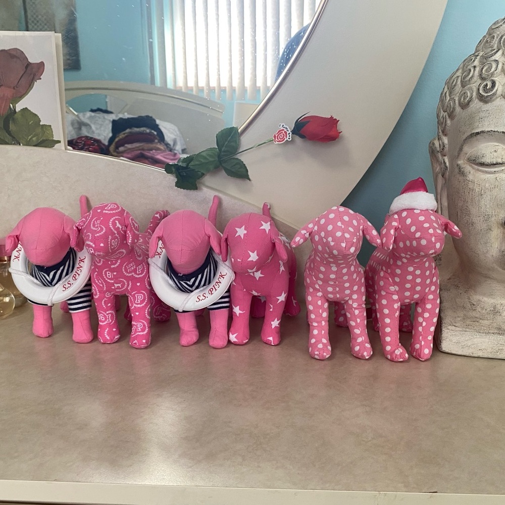 Victoria Secret PINK mini dogs set of 6
